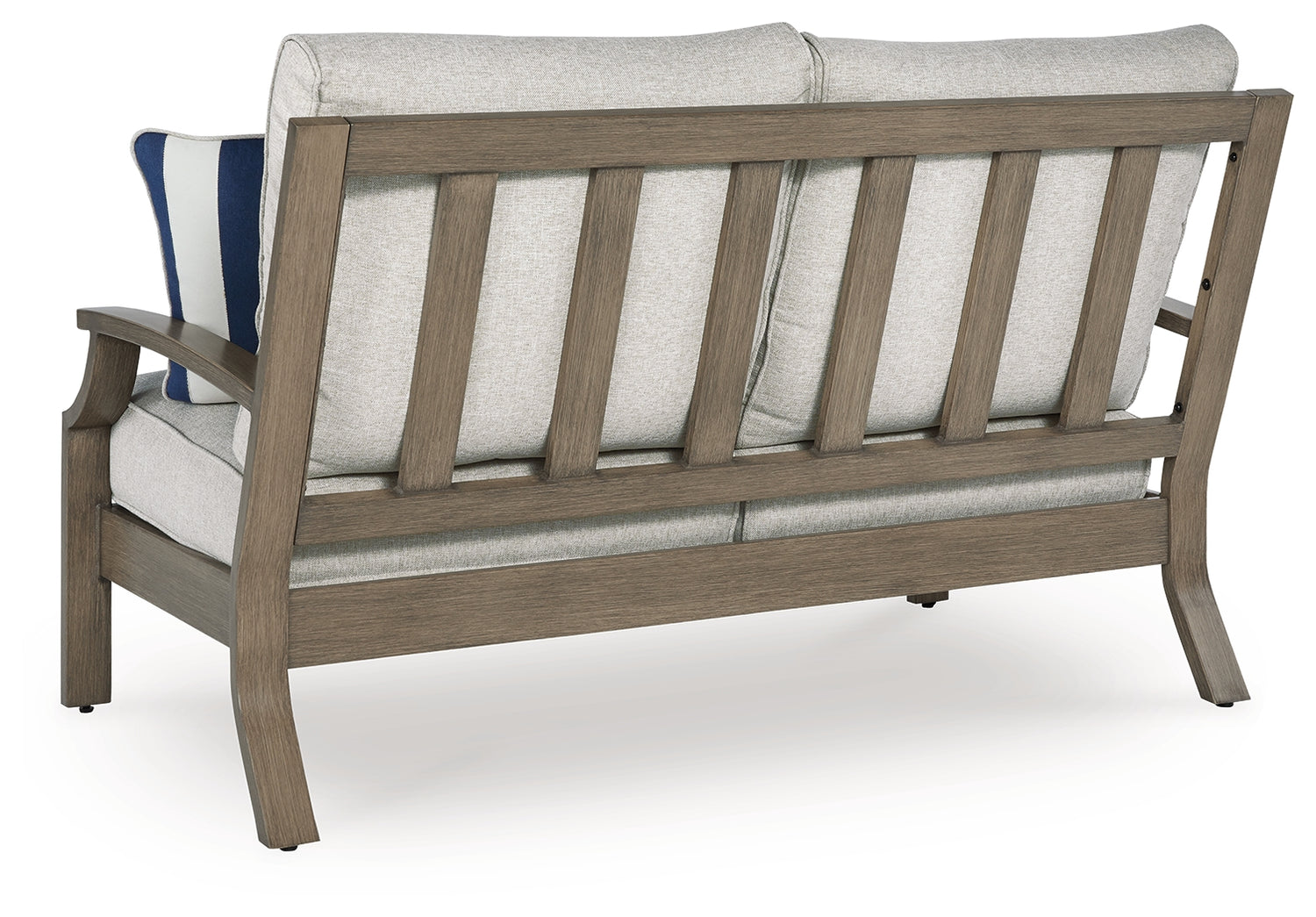 Rainier Ranch Brown/Beige Outdoor Loveseat with Cushion - P701-835