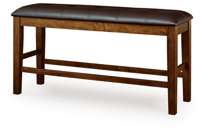 Ralene Medium Brown Counter Height Dining Bench - D594-09