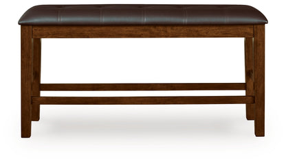 Ralene Medium Brown Counter Height Dining Bench - D594-09