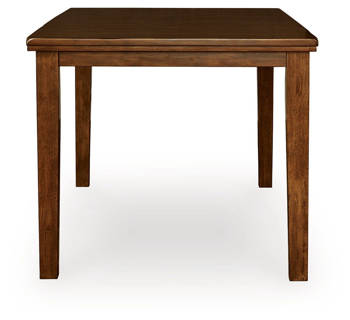 Ralene Medium Brown Counter Height Dining Extension Table - D594-32