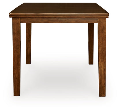 Ralene Medium Brown Counter Height Dining Extension Table - D594-32