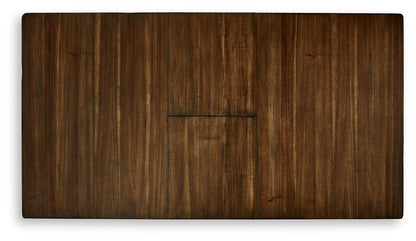 Ralene Medium Brown Counter Height Dining Extension Table - D594-32