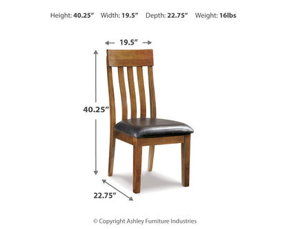 Ralene Medium Brown Dining Table and 2 Chairs and Bench - D594D8