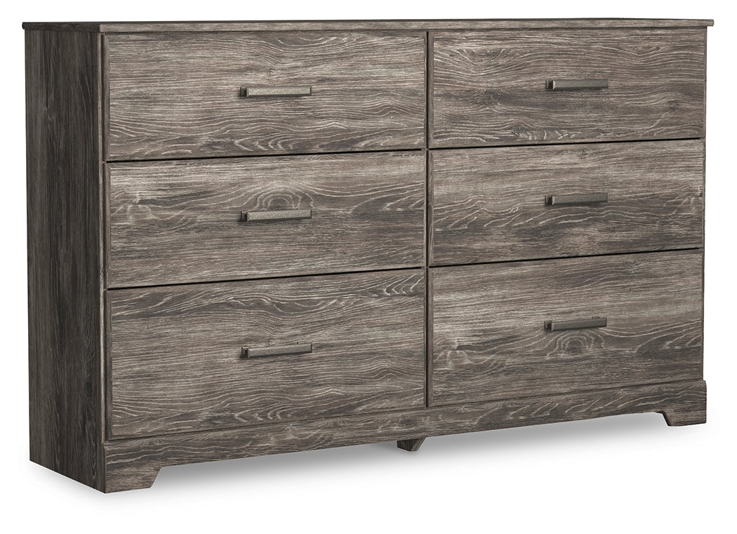 Ralinksi Full Panel Bed with Dresser and 2 Nightstands in Gray from Ashley - Luna Furniture