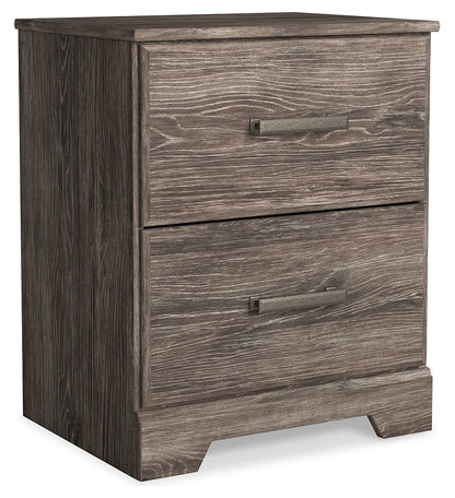 Ralinksi King Panel Bed with 2 Nightstands in Gray from Ashley - Luna Furniture