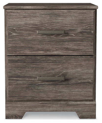 Ralinksi Queen Panel Bed with Mirrored Dresser, Chest and 2 Nightstands in Gray from Ashley - Luna Furniture