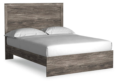 Ralinksi Queen Panel Bed with Mirrored Dresser, Chest and Nightstand in Gray from Ashley - Luna Furniture