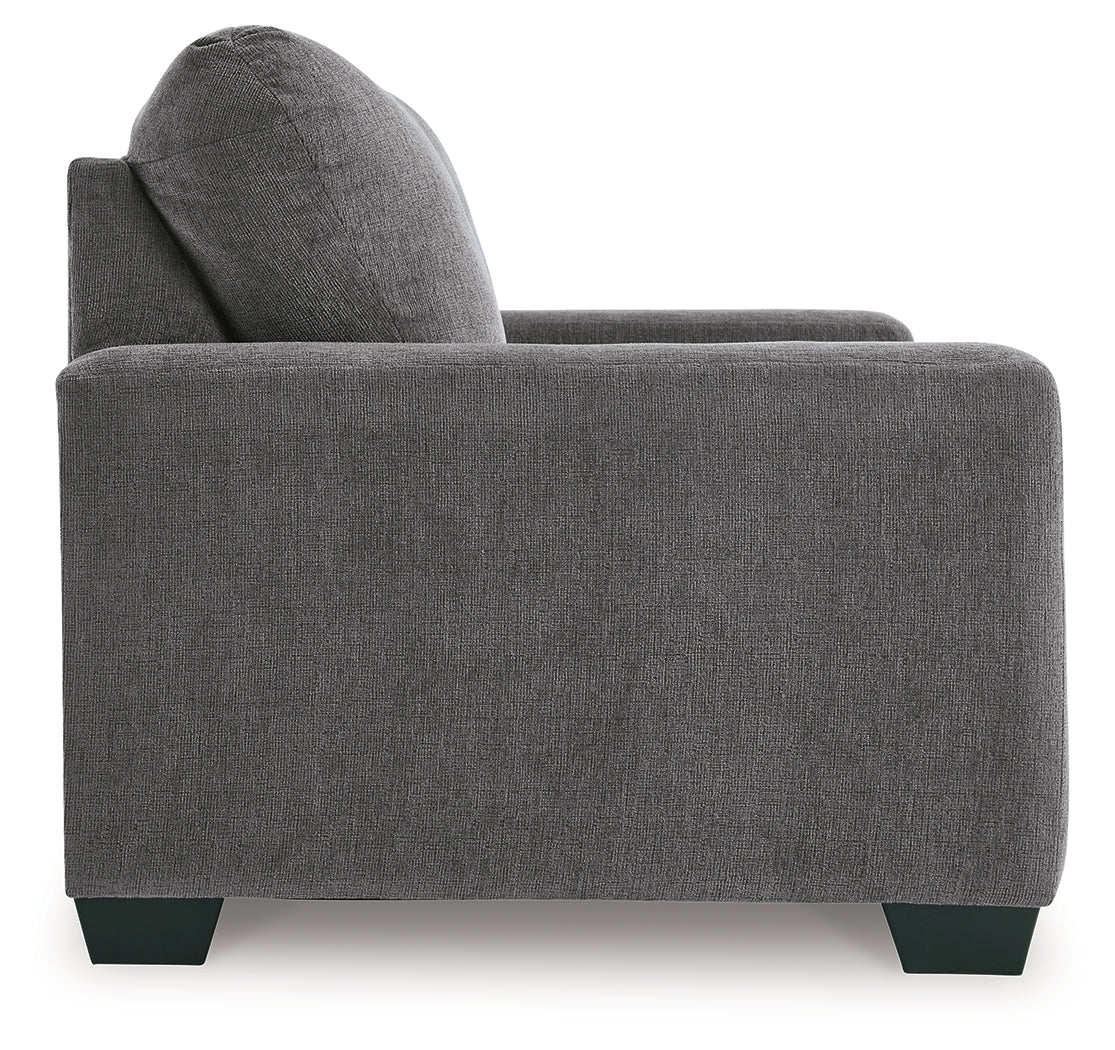 Rannis Pewter Twin Sofa Sleeper and Recliner - 53602U2