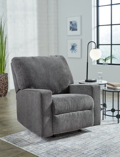 Rannis Pewter Twin Sofa Sleeper and Recliner - 53602U2