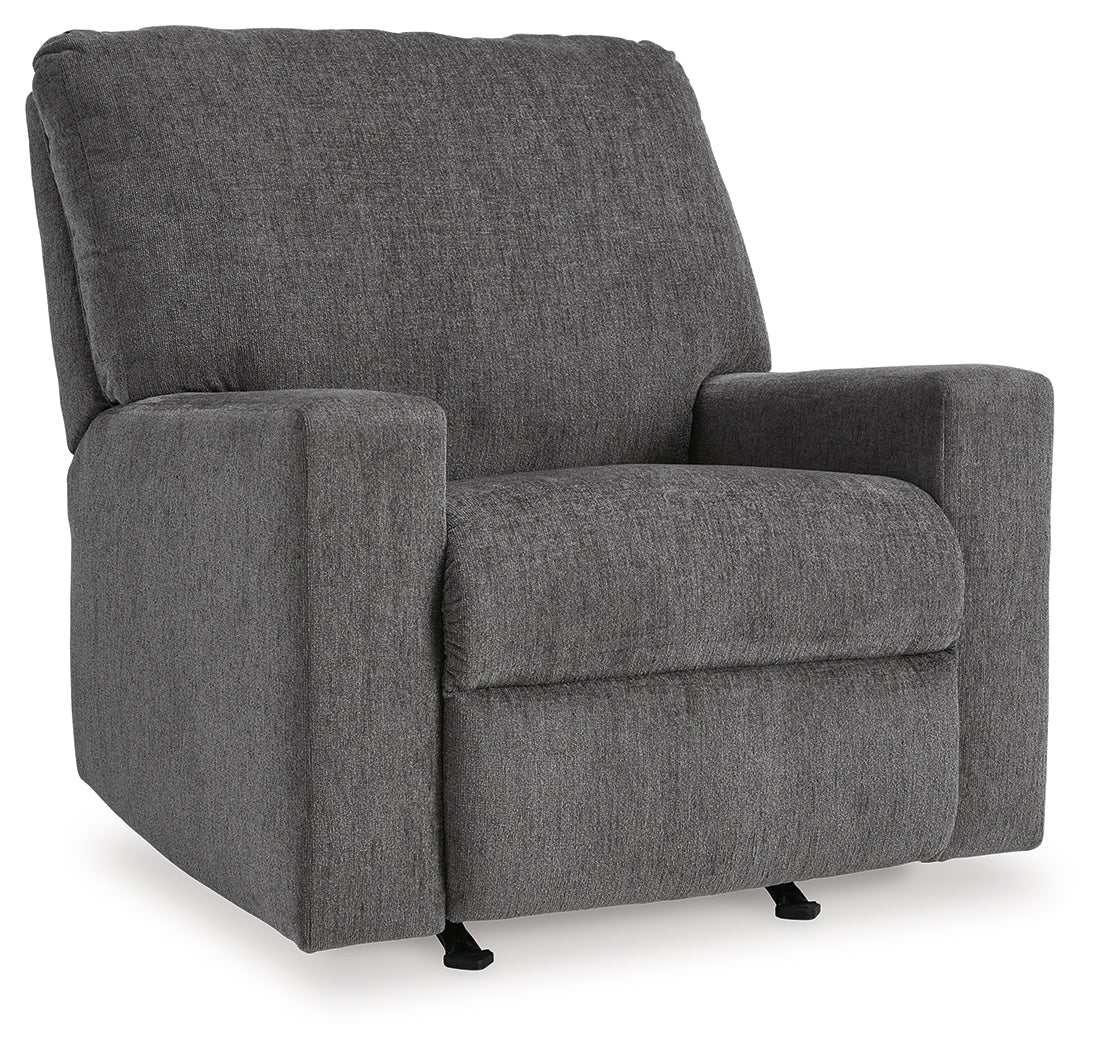 Rannis Pewter Twin Sofa Sleeper and Recliner - 53602U2
