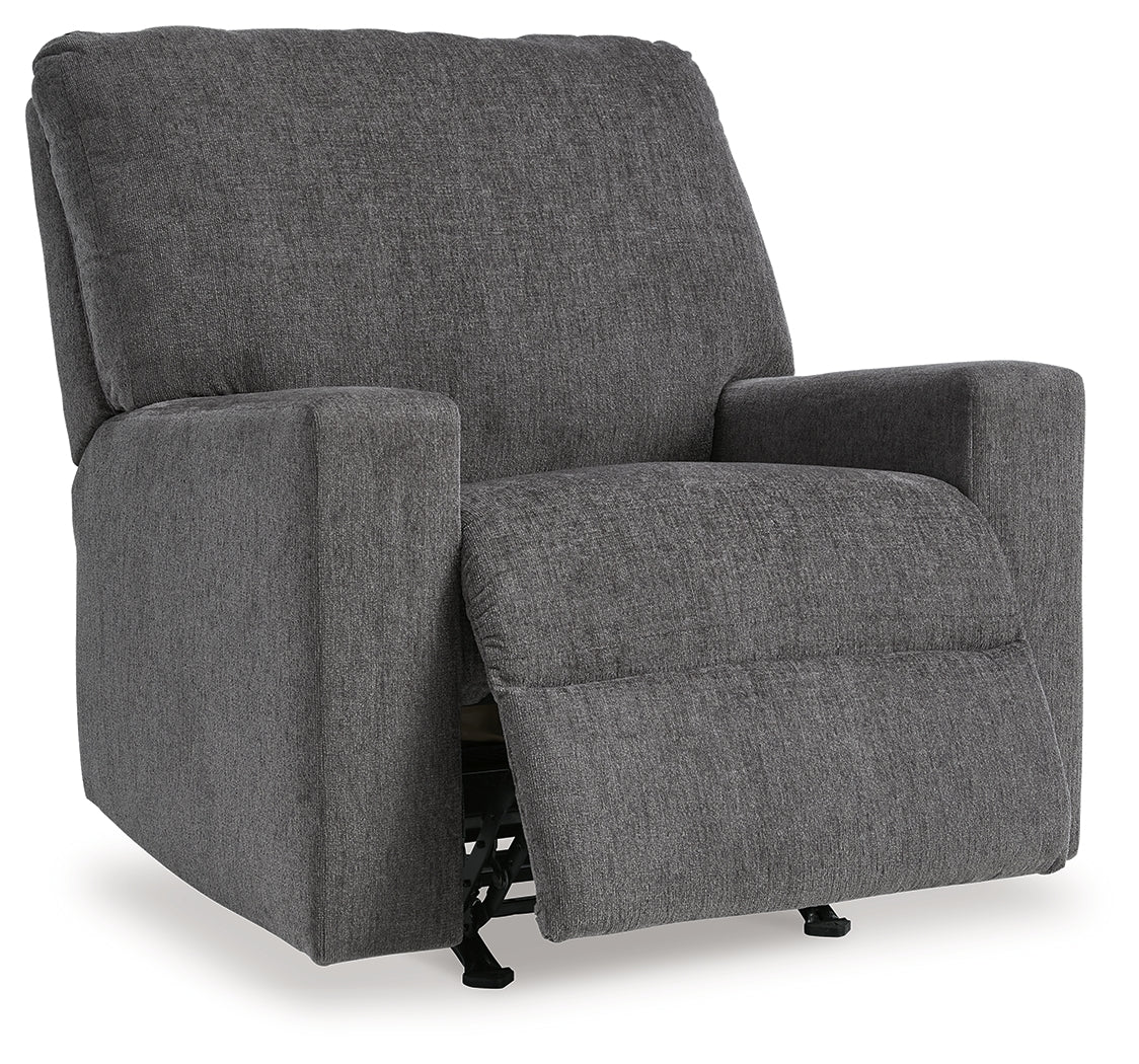 Rannis Pewter Twin Sofa Sleeper and Recliner - 53602U2