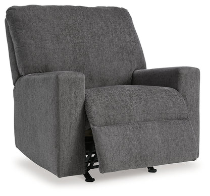 Rannis Pewter Twin Sofa Sleeper and Recliner - 53602U2