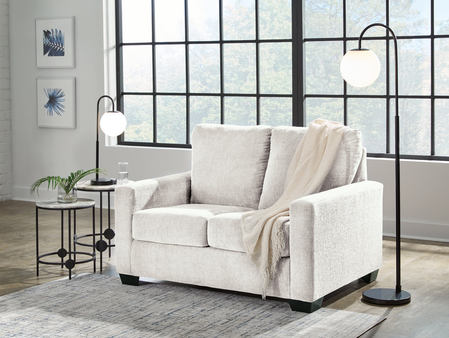 Rannis Snow Twin Sofa Sleeper and Recliner - 53603U1