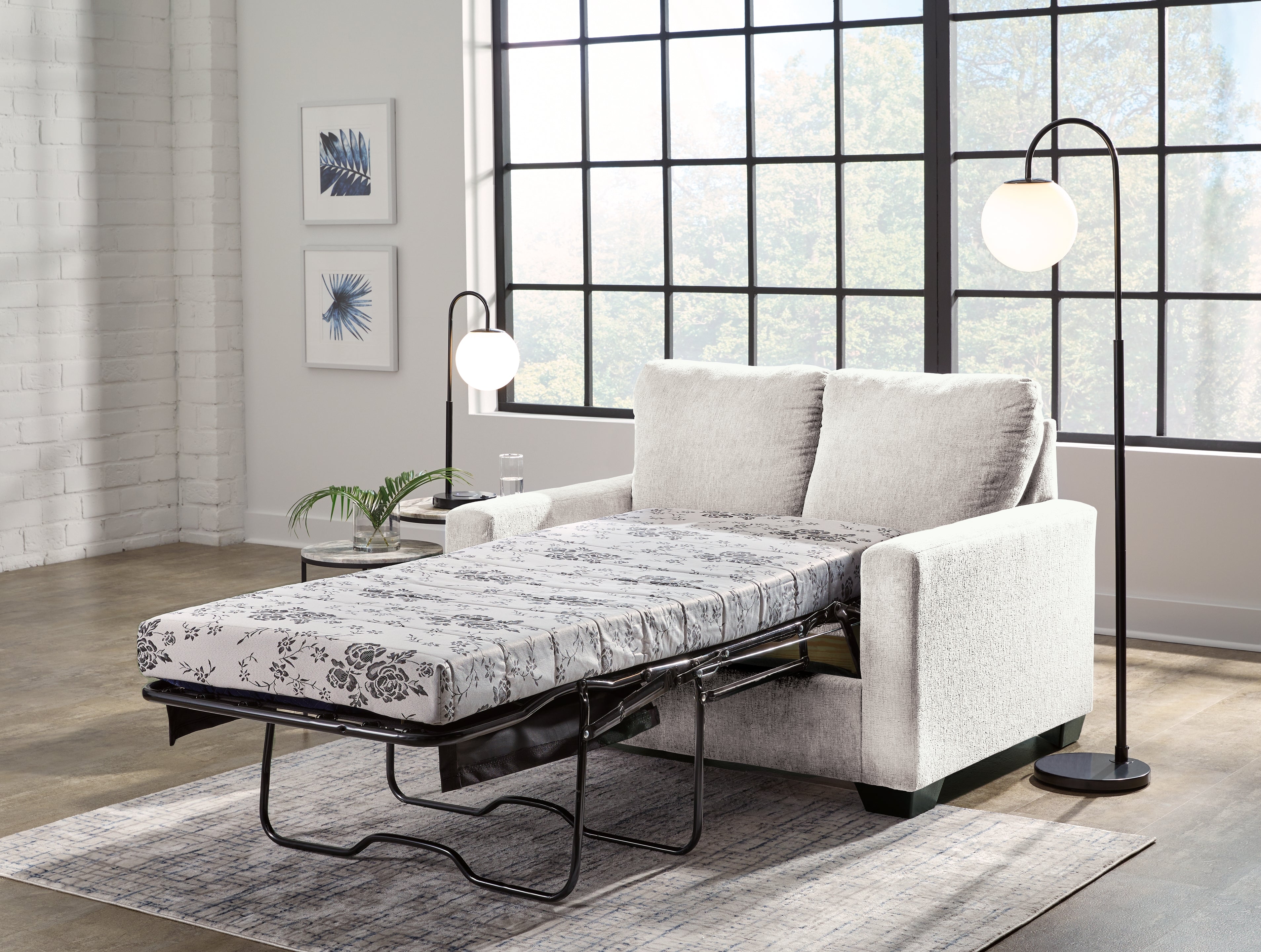 Rannis Snow Twin Sofa Sleeper and Recliner - 53603U1
