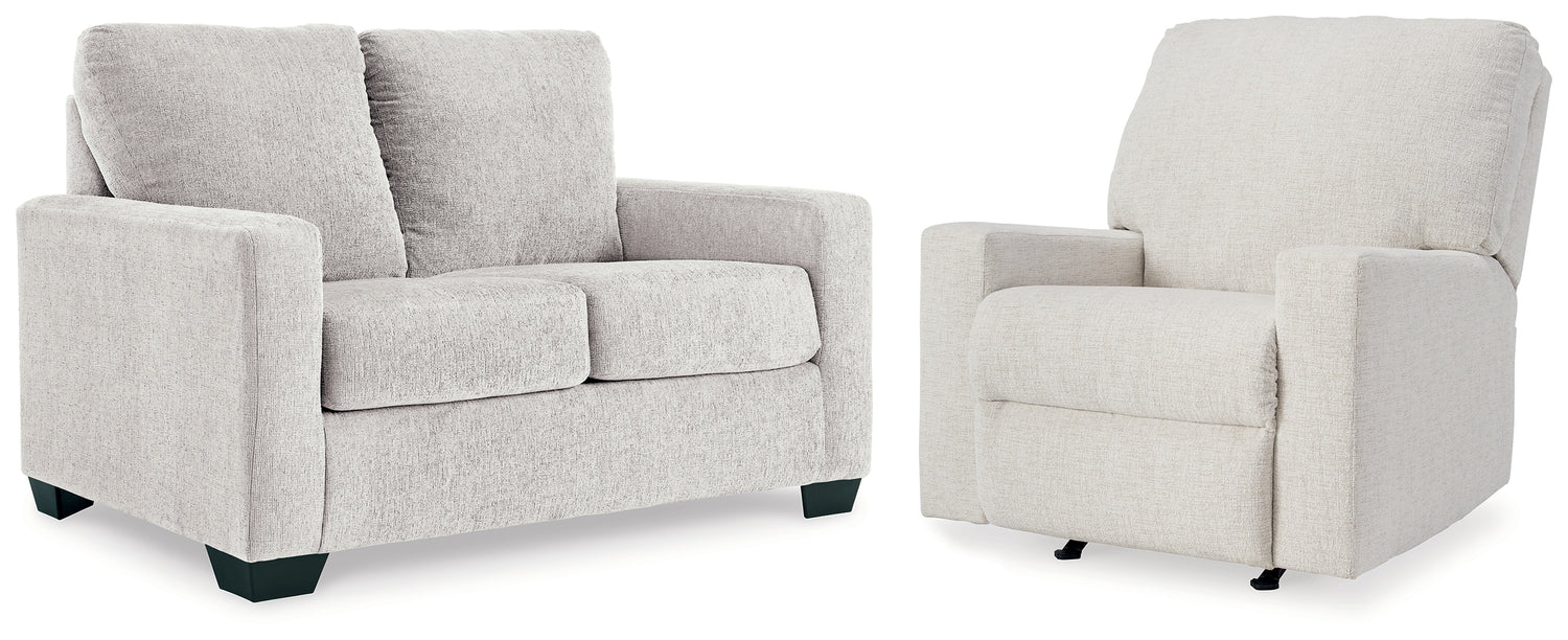 Rannis Snow Twin Sofa Sleeper and Recliner - 53603U1