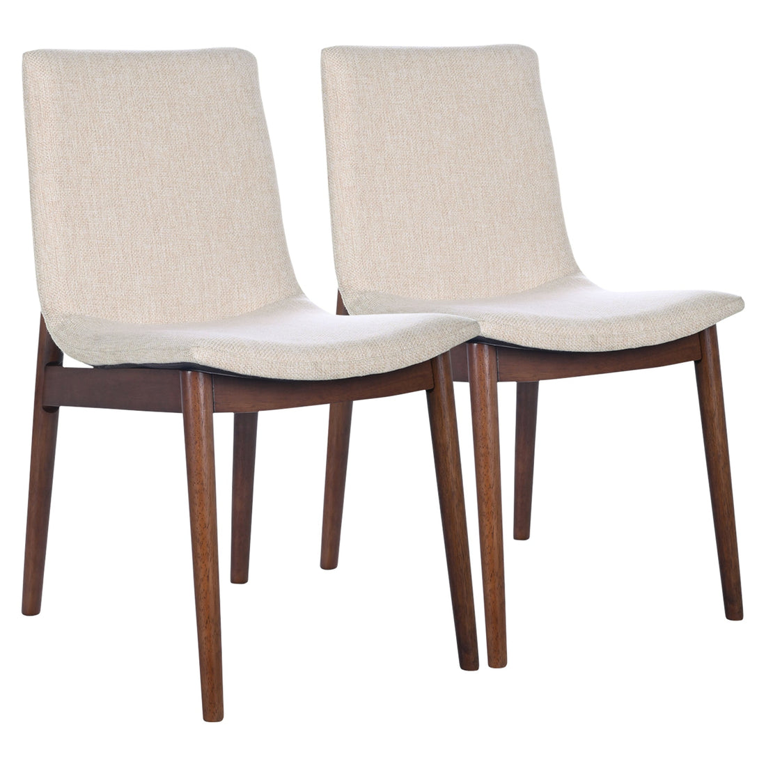 Ravel Beige Fabric Dining Chair Set of 2 - DCH03603401