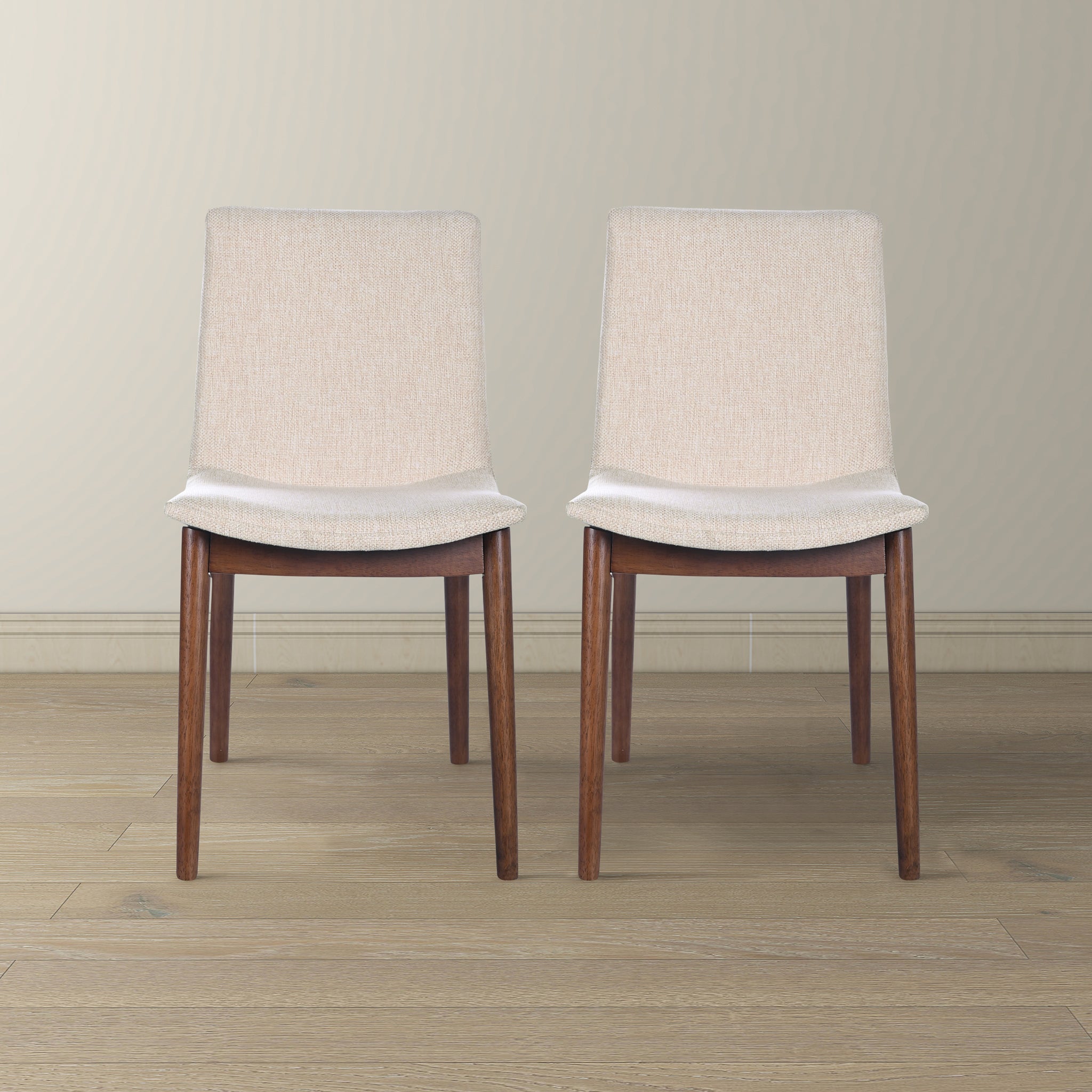 Ravel Beige Fabric Dining Chair Set of 2 - DCH03603401