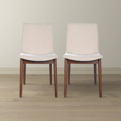 Ravel Beige Fabric Dining Chair Set of 2 - DCH03603401