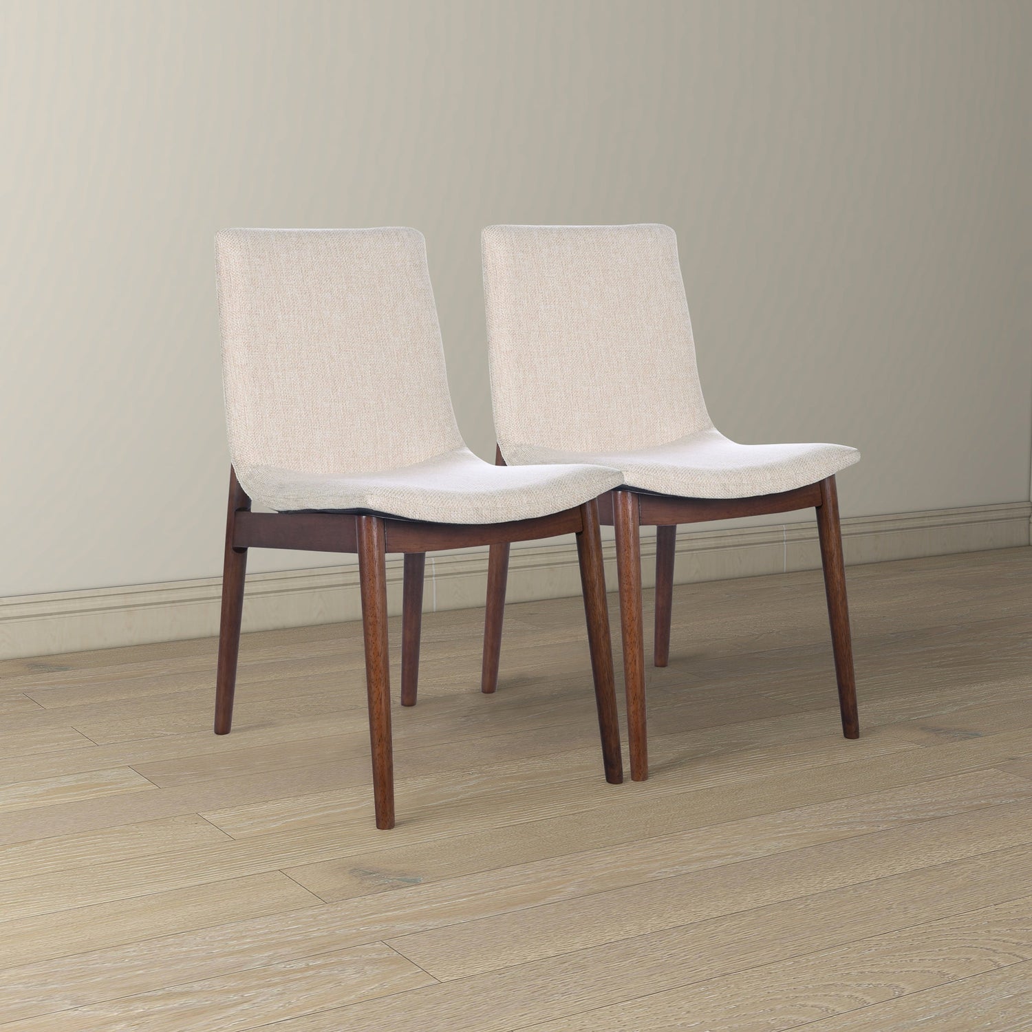 Ravel Beige Fabric Dining Chair Set of 2 - DCH03603401
