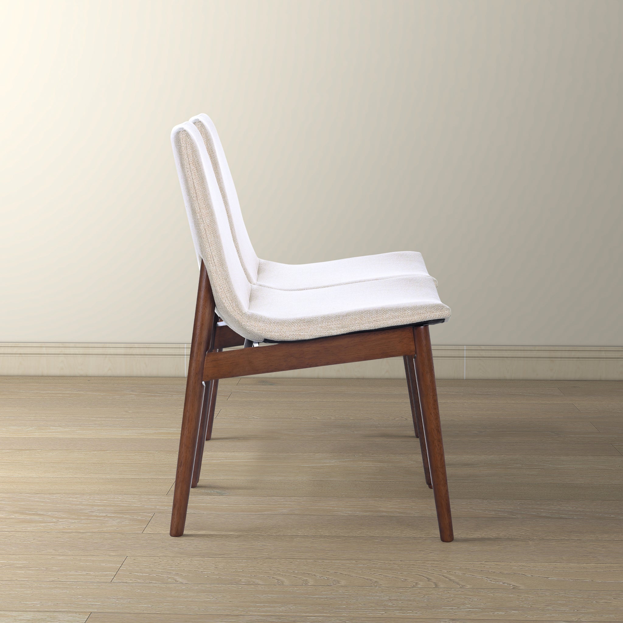 Ravel Beige Fabric Dining Chair Set of 2 - DCH03603401
