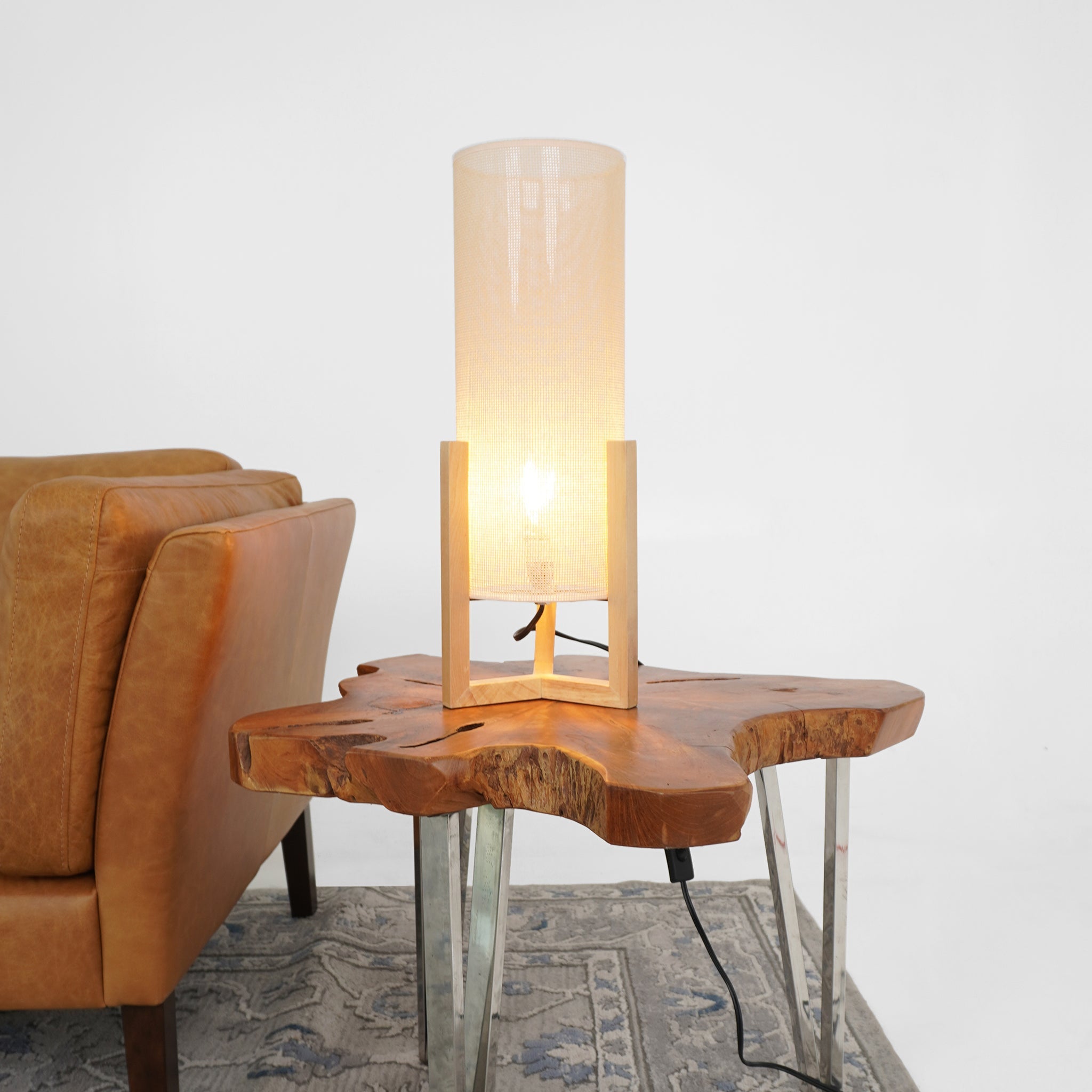 Rayna Table Lamp Oak and Natural - TBL04103901