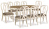 Realyn Dining Table and 8 Chairs in Chipped White - PKG014922