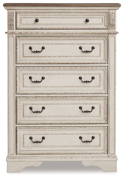 Realyn King Panel Bed, Dresser, Chest and 2 Nightstands - B743B75