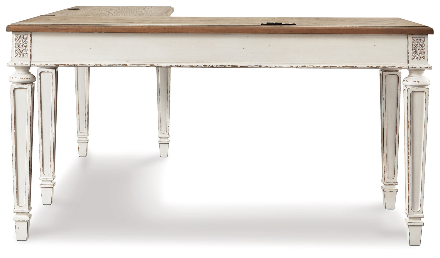 Realyn Lift-top Desk, L-shaped Desk and 4 Bookcases - H743H4