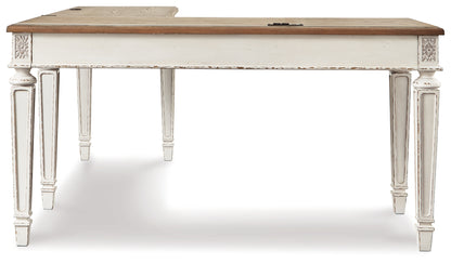 Realyn Lift-top Desk, L-shaped Desk and 4 Bookcases - H743H4