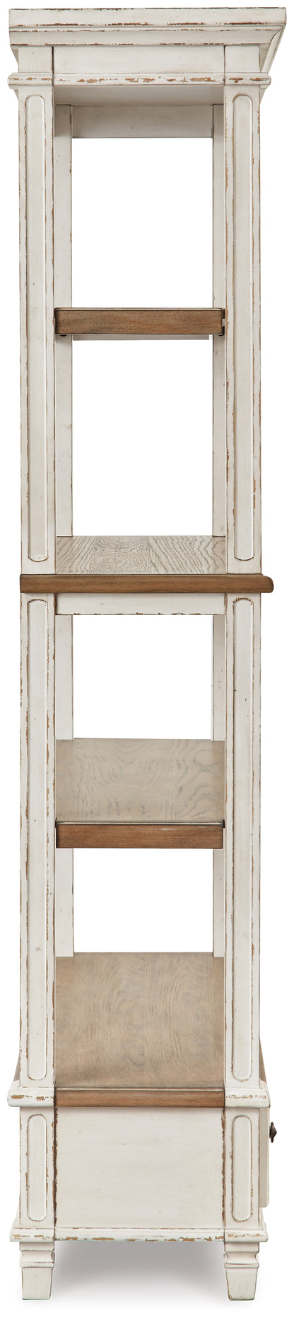 Realyn Lift-top Desk, L-shaped Desk and 4 Bookcases - H743H4