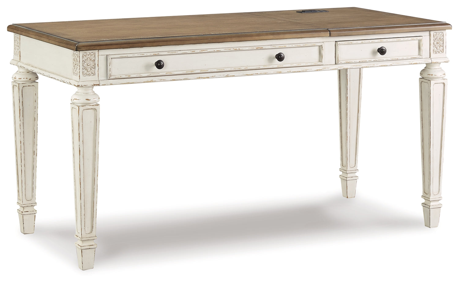 Realyn Lift-top Desk, L-shaped Desk and 4 Bookcases - H743H4