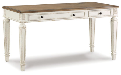 Realyn Lift-top Desk, L-shaped Desk and 4 Bookcases - H743H4