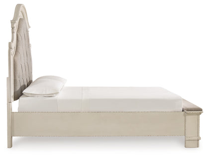 Realyn Queen Panel Bed, Dresser, Mirror and 2 Nightstands - B743B83