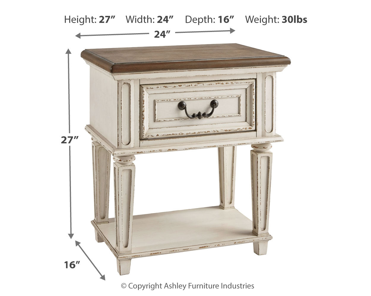 Realyn Twin Storage Daybed, Dresser and Nightstand - B743B92