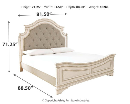 Realyn Two-tone King Bed, Dresser and 2 Nightstands - B743B60