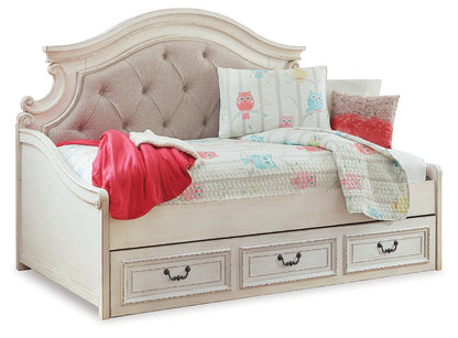 Realyn Two-tone Twin Storage Day Bed and Dresser - B743B43