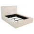 Rebecca Faux Fur Upholstered California King Bed Cream - 306141KW