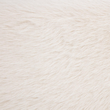 Rebecca Faux Fur Upholstered California King Bed Cream - 306141KW
