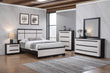 Remington Black/White King Panel Bed - SET | B8162-K-HBFB | B8162-KQ-RAIL - Bien Home Furniture & Electronics
