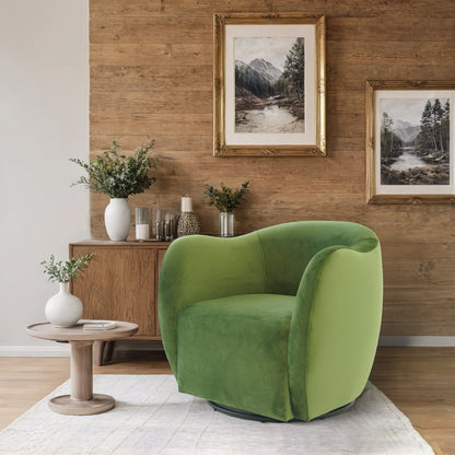Renee Swivel Chair - Green Velvet - SCH00501001