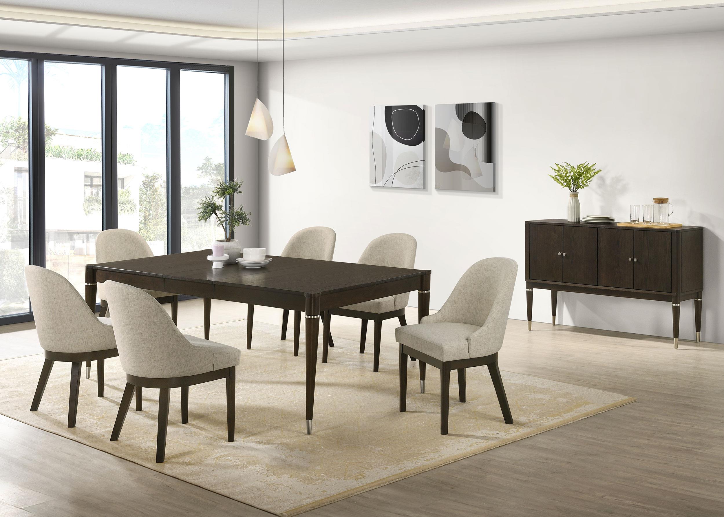 Reseda Upholstered Dining Side Chair Oatmeal (Set of 2) - 193672