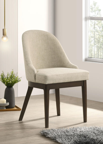 Reseda Upholstered Dining Side Chair Oatmeal (Set of 2) - 193672