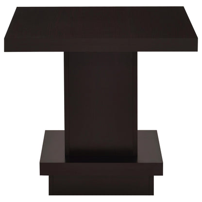 Reston 2-piece Square Coffee and End Table Set Cappuccino - 705168-S2