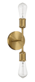 Reverie Double Lights Bathroom Wall Sconce over Mirror Bedroom Hallway Entryway 5"W × 10.75"H × 5"E - WLL03901101