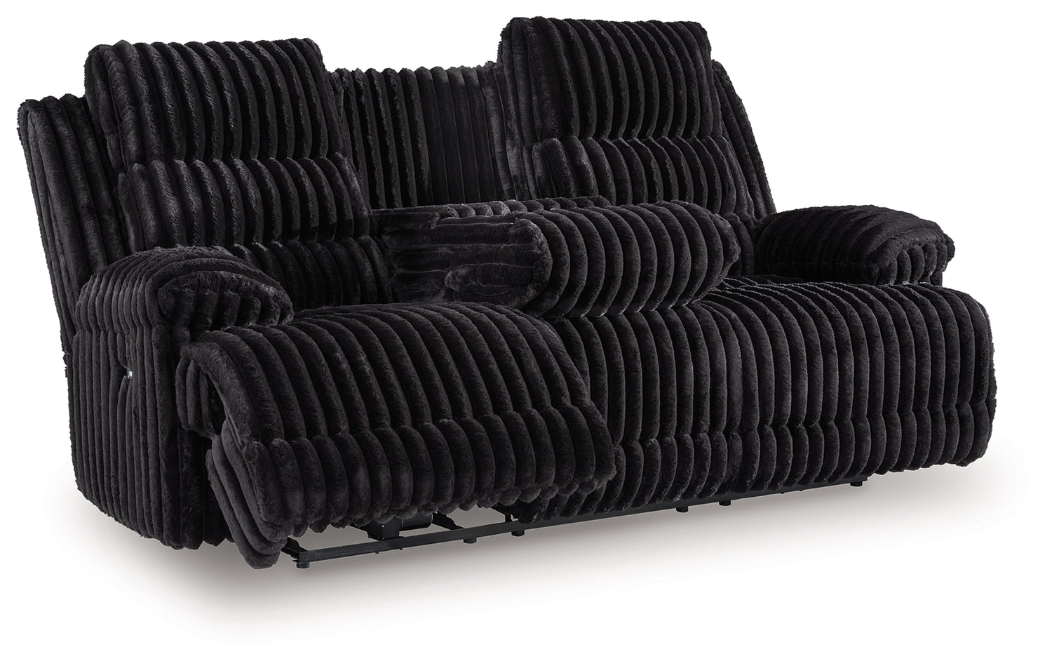 Rhine Falls Onyx Power Reclining Sofa with Drop Down Table - PC4280599