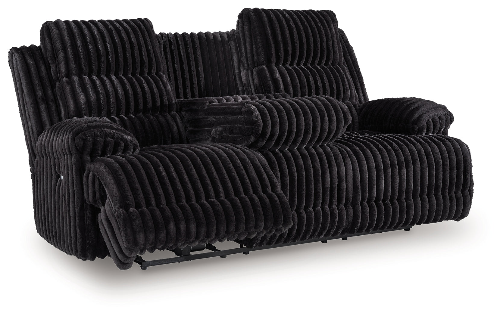 Rhine Falls Onyx Power Reclining Sofa with Drop Down Table - PC4280599