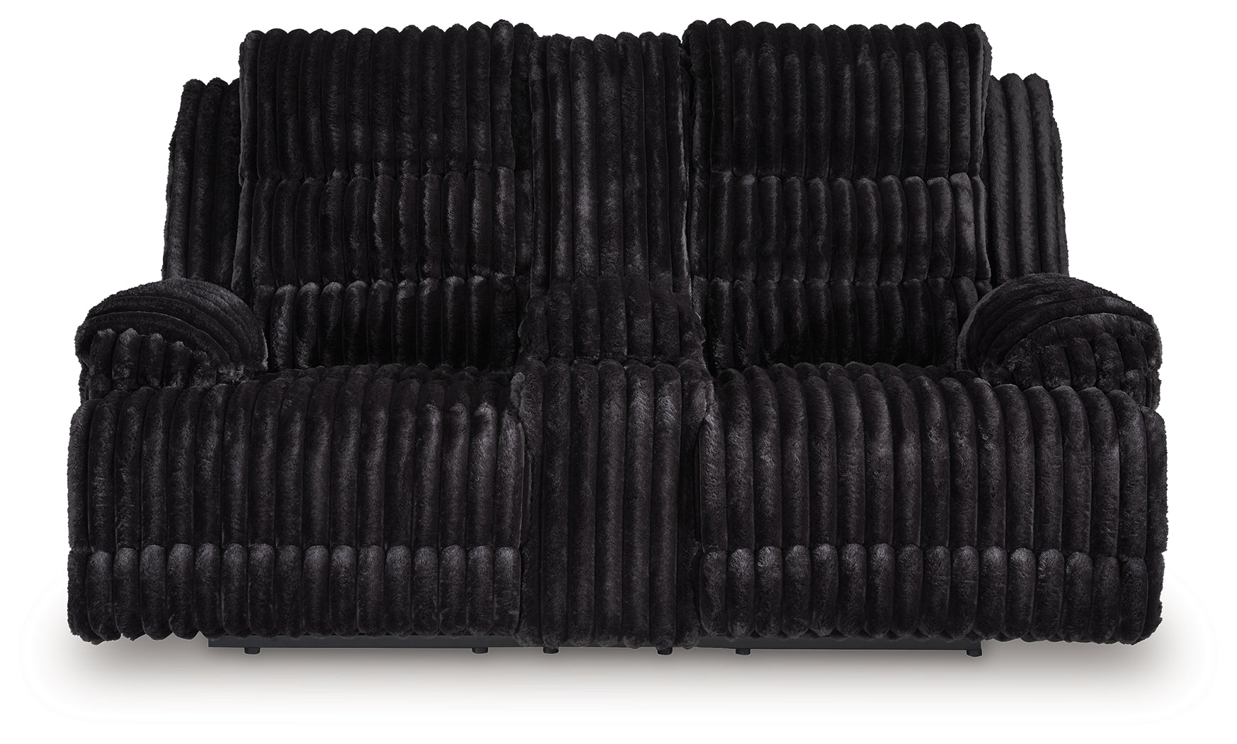Rhine Falls Onyx Reclining Loveseat with Console - PC4280596