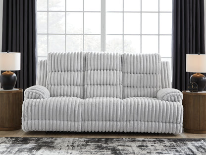 Rhines Falls Alloy Power Reclining Sofa with Drop Down Table - PC4280499