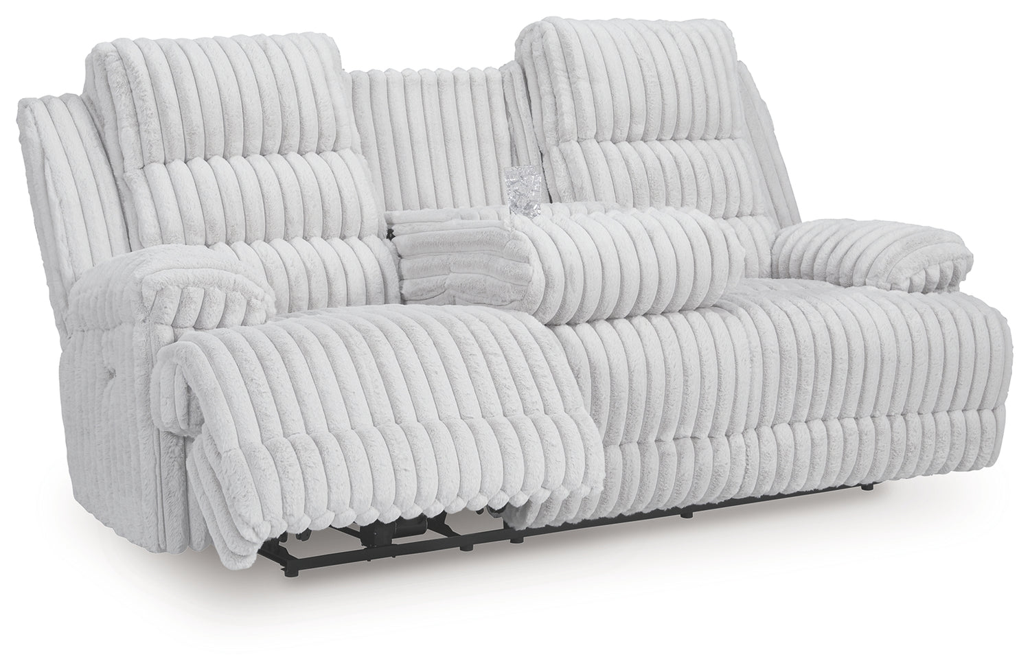 Rhines Falls Alloy Power Reclining Sofa with Drop Down Table - PC4280499