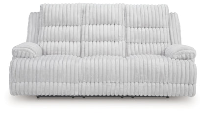 Rhines Falls Alloy Power Reclining Sofa with Drop Down Table - PC4280499